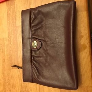 Vintage Burgundy Clutch